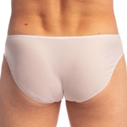 Slip, Tanga de la marque L HOMME INVISIBLE - La Mousse - Micro slip L Homme Invisible Blanc - Ref : UW34 MOU 002