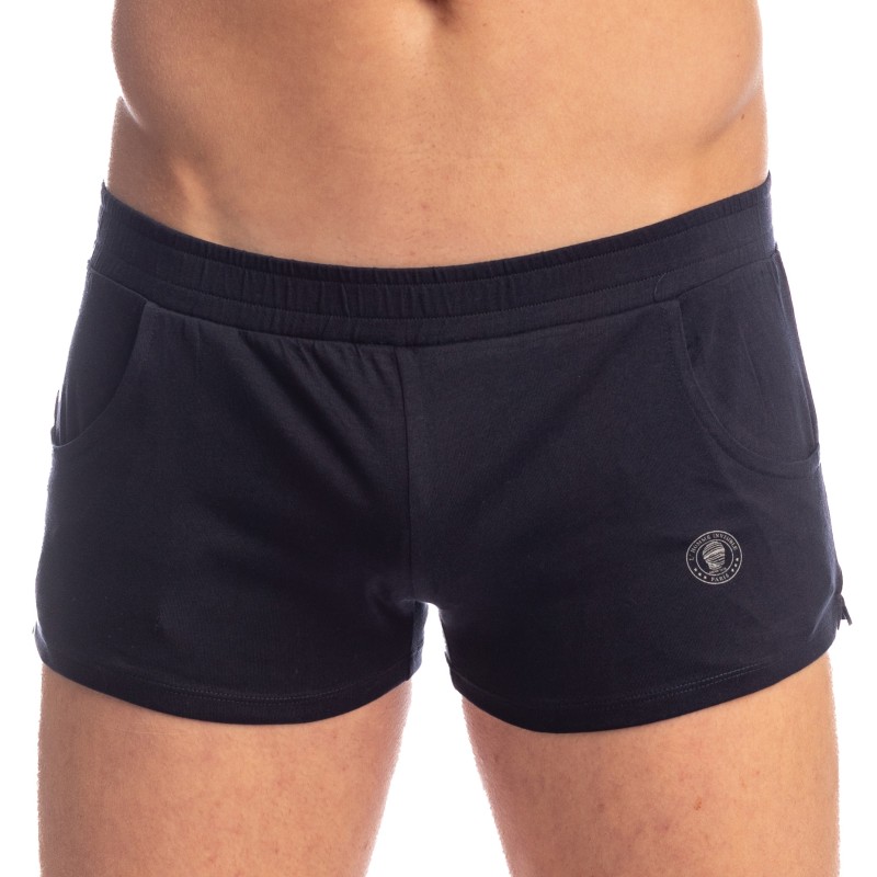 Short de la marque L HOMME INVISIBLE - Lounge Party - Micro Lounge Shorts L Homme Invisible Marine Fonce - Ref : HW109 LPA 049