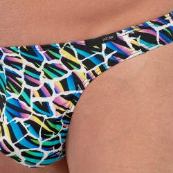 Tanga de la marca HOM - copy of G-String HOM Funky Styles Tropical Pixel - EDITION LIMITEE - Ref : 403013 P023