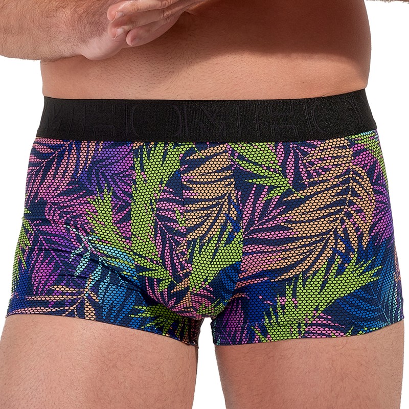 Boxer, shorty de la marque HOM - Boxer HOM Funky Styles Tropical Pixel - EDITION LIMITEE - Ref : 403016 I0RA
