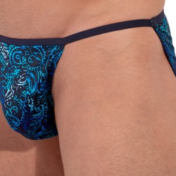 Slip de la marca HOM - Tanga HOM Funky Styles Midnight Energy - EDITION LIMITEE - Ref : 403010 P0RA