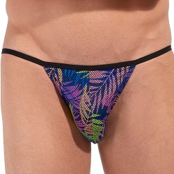Slip de la marca HOM - Tanga HOM Funky Styles Tropical Pixel - EDITION LIMITEE - Ref : 403014 I0RA