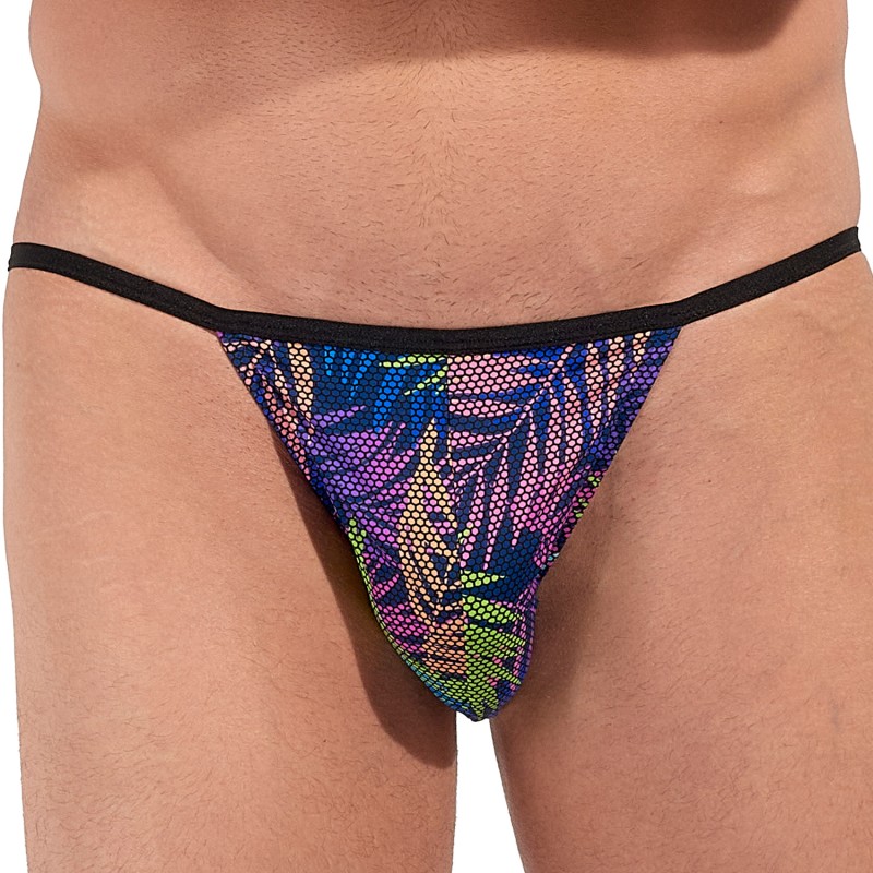 Brief of the brand HOM - Tanga HOM Funky Styles Tropical Pixel - EDITION LIMITEE - Ref : 403014 I0RA