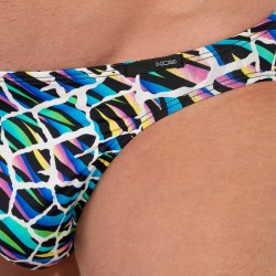Slip, Tanga de la marque HOM - Micro Slip Hom Funky Styles Kaleido - EDITION LIMITEE - Ref : 403015 P023