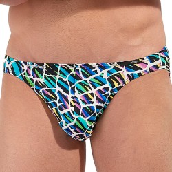 Slip, Tanga de la marque HOM - Micro Slip Hom Funky Styles Kaleido - EDITION LIMITEE - Ref : 403015 P023