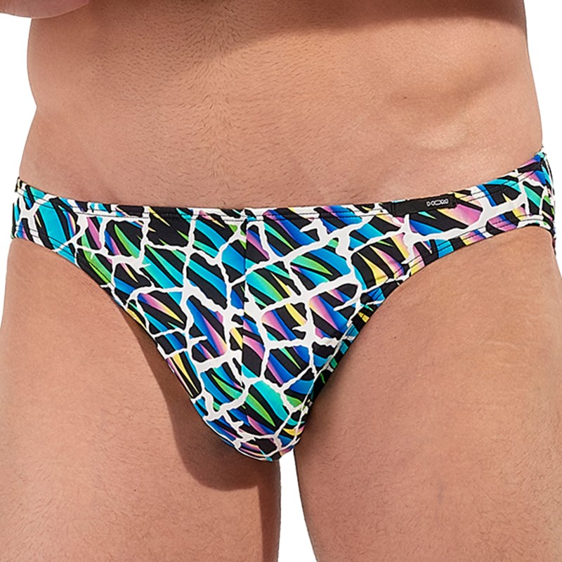 Slip, Tanga de la marque HOM - Micro Slip Hom Funky Styles Kaleido - EDITION LIMITEE - Ref : 403015 P023