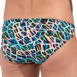 Slip, Tanga de la marque HOM - Micro Slip Hom Funky Styles Kaleido - EDITION LIMITEE - Ref : 403015 P023