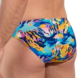 Slip, Tanga de la marque HOM - Micro Slip Hom Funky Styles Flash Camo - EDITION LIMITEE - Ref : 403015 P0PF