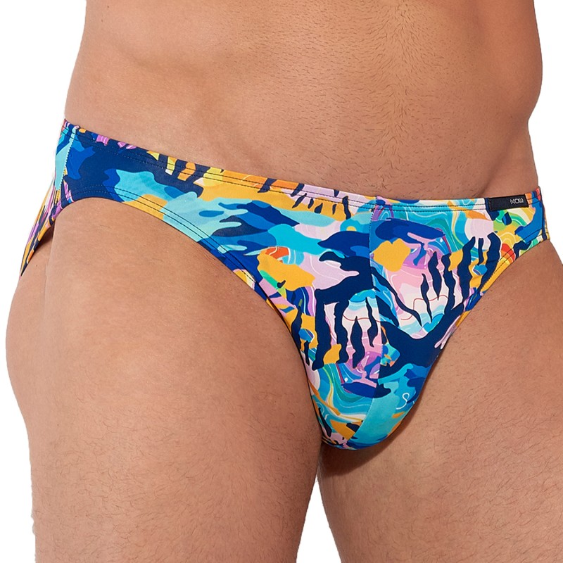 Slip, Tanga de la marque HOM - Micro Slip Hom Funky Styles Flash Camo - EDITION LIMITEE - Ref : 403015 P0PF