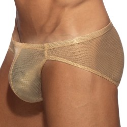 Slip, Tanga de la marque ES COLLECTION - Bikini Radiant Gold - Beige - Ref : UN634 C28