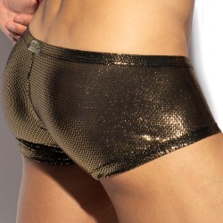 Sous-vêtements de la marque ES COLLECTION - Boxer Radiant Gold - Noir - Ref : UN635 C10