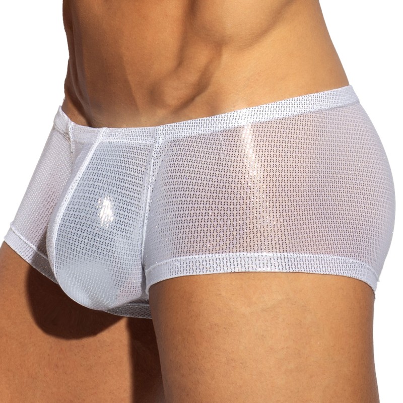 Unterwäsche der Marke ES COLLECTION - Boxer Radiant Gold - Blanc - Ref : UN635 C01