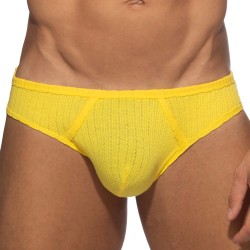 Slip, Tanga de la marque ADDICTED - Bikini Puff - Jaune - Ref : AD1379 C03