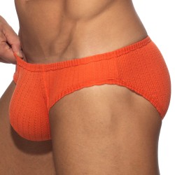 Slip, Tanga de la marque ADDICTED - Bikini Puff - Orange - Ref : AD1379 C04