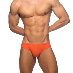 Slip, Tanga de la marque ADDICTED - Bikini Puff - Orange - Ref : AD1379 C04