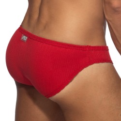 Slip, Tanga de la marque ADDICTED - Bikini Puff - Rouge - Ref : AD1379 C06