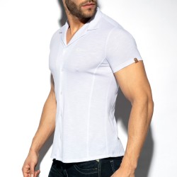 Chemise de la marque ES COLLECTION - Chemise Slim Fit - Blanc - Ref : SHT023 C01