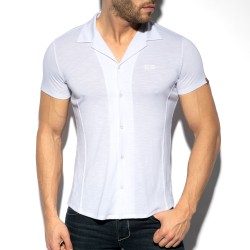 Chemise de la marque ES COLLECTION - Chemise Slim Fit - Blanc - Ref : SHT023 C01
