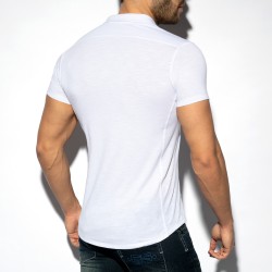 Chemise de la marque ES COLLECTION - Chemise Slim Fit - Blanc - Ref : SHT023 C01
