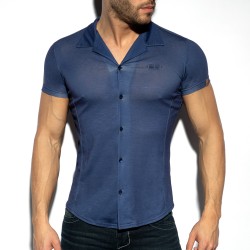 Chemise de la marque ES COLLECTION - Chemise Slim Fit - Marine - Ref : SHT023 C09