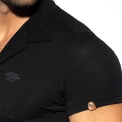 Chemise de la marque ES COLLECTION - Chemise Slim Fit - Noir - Ref : SHT023 C10