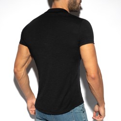 Chemise de la marque ES COLLECTION - Chemise Slim Fit - Noir - Ref : SHT023 C10