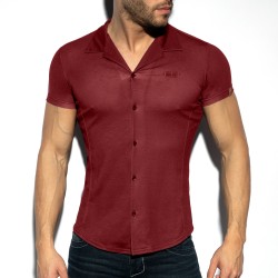 Chemise de la marque ES COLLECTION - Chemise Slim Fit - Rouge - Ref : SHT023 C14