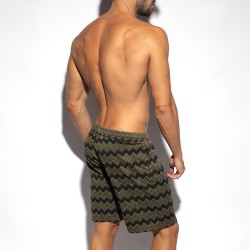 Bermuda de la marque ES COLLECTION - Bermuda Aristo Edition Limitée - Kaki - Ref : SP356 C12