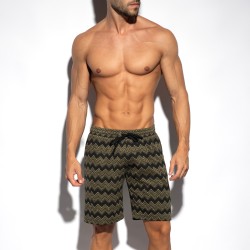 Bermuda de la marque ES COLLECTION - Bermuda Aristo Edition Limitée - Kaki - Ref : SP356 C12