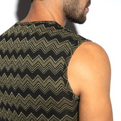 Débardeur de la marque ES COLLECTION - Débardeur Aristo Edition Limitée - Kaki - Ref : TS359 C12