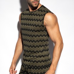 Débardeur de la marque ES COLLECTION - Débardeur Aristo Edition Limitée - Kaki - Ref : TS359 C12