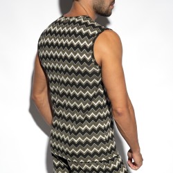 Débardeur de la marque ES COLLECTION - Débardeur Aristo Edition Limitée - Beige - Ref : TS359 C28