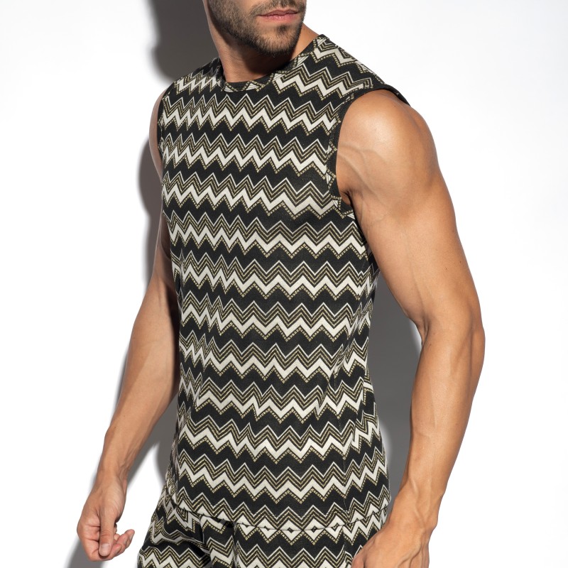 Débardeur de la marque ES COLLECTION - Débardeur Aristo Edition Limitée - Beige - Ref : TS359 C28