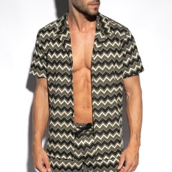 Chemise de la marque ES COLLECTION - Chemise Aristo Edition Limitée - Beige - Ref : SHT034 C28