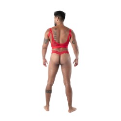 String de la marque TOF PARIS - String ultra Tof Paris Fluid Lace - Rouge - Ref : TOF593R