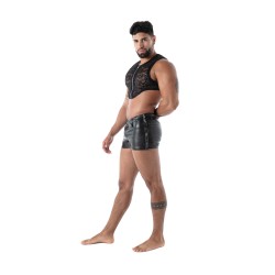 Maniche del marchio TOF PARIS - Crop Top zippé Tof Paris Fluid Lace - Noir - Ref : TOF592N