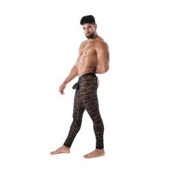 Caleçon long de la marque TOF PARIS - Legging Open Tof Paris Fluid Lace - Noir - Ref : TOF591N
