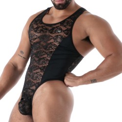 Body de la marque TOF PARIS - Body String Tof Paris Fluid Lace - Noir - Ref : TOF589N