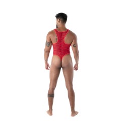 Body de la marque TOF PARIS - Body String Tof Paris Fluid Lace - Rouge - Ref : TOF589R