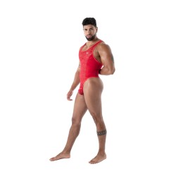 Body de la marque TOF PARIS - Body String Tof Paris Fluid Lace - Rouge - Ref : TOF589R