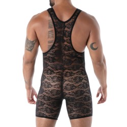 Body de la marque TOF PARIS - Body Poche ouverte Tof Paris Fluid Lace - Noir - Ref : TOF590N
