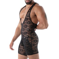 Body de la marque TOF PARIS - Body Poche ouverte Tof Paris Fluid Lace - Noir - Ref : TOF590N