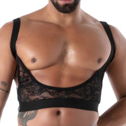 Accessoires de la marque TOF PARIS - Bretelle de Jarretière Tof Paris Fluid Lace - Noir - Ref : TOF588N