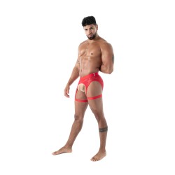 Accessoires de la marque TOF PARIS - Porte-jarretelles en Dentelle Fluide Tof Paris - Rouge - Ref : TOF588R