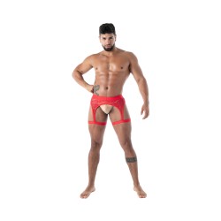 Accessoires de la marque TOF PARIS - Porte-jarretelles en Dentelle Fluide Tof Paris - Rouge - Ref : TOF588R