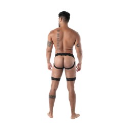 Jock strap de la marque TOF PARIS - Jock Chaps en Dentelle Fluide Tof Paris - Noir - Ref : TOF587N