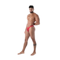 String de la marque TOF PARIS - String  G en Dentelle Fluide  Tof Paris - Rouge - Ref : TOF586R
