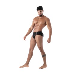 Slip, Tanga de la marque TOF PARIS - Slip à Poches en Dentelle Fluide Tof Paris - Noir - Ref : TOF585N