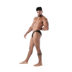 Slip, Tanga de la marque TOF PARIS - Mini Slip en Dentelle Fluide Lace Tof Paris - Noir - Ref : TOF584N