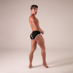 Slip de la marca  - Slip ouvert polyvalent Absolu Male - Noir - Ref : AM0025N